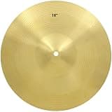 DEARMAMY Metal Drum Set Cymbal for Jazz Drums Lightweight Crash Cymbal with Construction Portable Practice for Beginners and Professionals