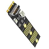 Elnwnnkc B+M to 2.5inch Adapter Enclosure Converters Adapter Card Socket Enclosure for 2242 2260 2280 Desktop