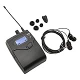 Yinhing Bodypack Receiver 550 580MHz Ear for Band Stage Studio Compact and Lightweight Professional Monitoring System