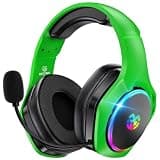 Tatybo Wireless Gaming Headsets for Ps5 Ps4 PC, 40H+ Hrs 2.4GHz WiFi Mode & Bluetooth 5.3 Wireless Headset