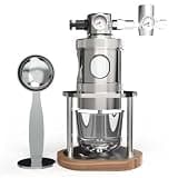 Pneumatic Coffee Machine, Stainless Steel Manual Espresso Maker, 16 Bar Fast Extraction, For 51 Or 58 Mm Bottomless Portafilter, Detachable Design, For Home Travel Camping Office(Large)