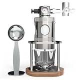 Pneumatic Coffee Machine, Stainless Steel Manual Espresso Maker, 16 Bar Fast Extraction, For 51 Or 58 Mm Bottomless Portafilter, Detachable Design, For Home Travel Camping Office(Large)