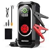 8000A Jump Starter with Air Compressor, 10-in-1 Car Battery Jump Starter Portable (10.0 Gas/10.0L Diesel), 150 PSI 12V Jump Box with Jumper Cables, LED Light, LED Display