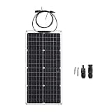 50 Watt 18V Monocrystalline Solar Panel IP65 Portable Panel for Car RV Marine Boat