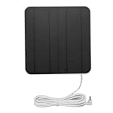 Zopsc Solar Panel Compatible with Cam Plus Pro, 12W Security Camera Solar Charger IP65, 9.8ft Cable DC USB C Micro USB Panels for Outdoor Camera