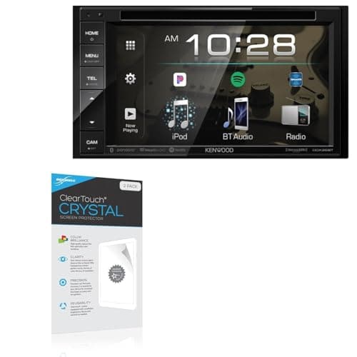 BoxWave Screen Protector Compatible with Kenwood DDX26BT - ClearTouch Crystal (2-Pack), HD Film Skin - Shields from Scratches