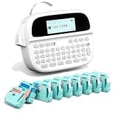EazeID Label Maker Machine with 9 Color Tapes, Rechargeable Backlit Label Maker Waterproof-Labels 12mm, Portable Labeler for Home Office School Kitchen, Kids Teachers Daily Organization, M950