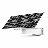 Secupoe 60W Solar Panel Kit with 15300mAh Built-in Battery,12V DC Output, IP65 Waterproof, High-Efficiency Power System for Security Cameras, Remote Surveillance