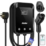 AIMILER Level 2 EV Charger, 48A/11.5kW, ETL Certified Electric Vehicle Charging Stations for Home Level 2, 25FT Long Cable with 240V Nema 14-50p Plug, Support WiFi(2.4g) APP Control or Plug-Play