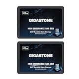 【NAS Certified】 GIGASTONE High Endurance SSD 512GB (2-Pack) Up to 550MB/s TLC Flash with SLC Caching 24/7 Reliable for Gaming/PC/NAS SSD 5-Year Warranty 2.5" SATA Internal Solid State Drives RAID Disk