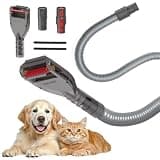 SheildOn Dog Hair Grooming Brush Vacuum Attachment Compatible with Dyson V8 V10 V11 V12 V15 V6 V7 DC40 DC41 DC65 Series, Pet Shedding Tool with Extension Hose, Adapters and Storage Bag