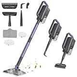 SQKMYSU 6-in-1 Steam Mop with Detachable Handheld Steamer Professional Steam Mop for Floor Cleaning, Sanitizing Steam Cleaner with Hot Vapor Technology royal purple
