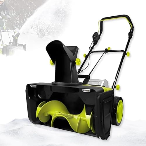 3500 W Snow Blower Electric Pro, Cordless 40V, 20" Working Width, 25ft Maximum Throw, Dual LED Headlights for Commercial and Residential Areas