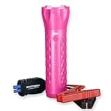 BoostHero Portable Car Battery Jump Starter, 6,000mAh Power Bank, LED Flashlight, with Smart Jumper Cables for up to 6.0L Gas/4.0L Diesel Engines (Pink)