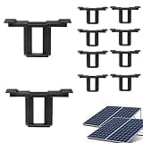 Solar Panels Drainage Clips - Water and Dust Removal Mount | Solar Panel Drainage Clamp - for Outdoor Maintenance Upgrade Roof Photovoltaic Dirt Accumulation Rust Prevention
