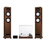 Fluance RT85 Vinyl Turntable Record Player, Ortofon 2M Blue Cartridge, Ri91 Powered Floorstanding Speakers, PA10 Preamp