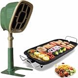 Mini Range Hood, Barbecue Hot Pot Tabletop, 6 Levels Of Height Adjustment, for Camping Family Kitchen