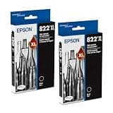 Epson 822XL Black Ink Cartridges 2/Pack Bundle