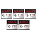 KINGDATA CFast 2.0 64GB 5PACK Memory Card High-Speed for 4K Video & HD