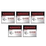 KINGDATA CFast 2.0 64GB 5PACK Memory Card High-Speed for 4K Video & HD
