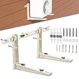 Toutgood Mini Split Wall Mounting Bracket, Heavy-Duty Wall Bracket for 7000 Btu to 12000 Btu Outdoor Ductless Minisplit Air Conditioner AC Heat Pump Systems, Max 400 Lb Capacity