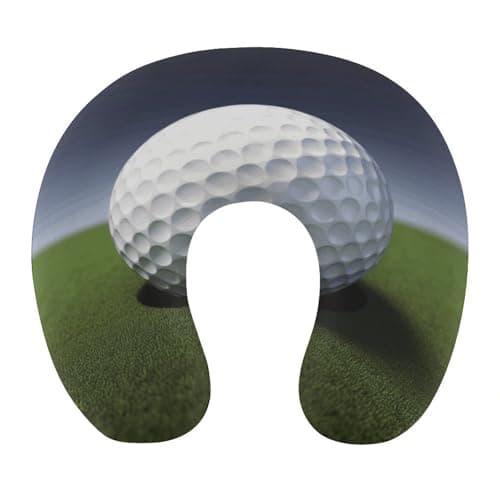 MUSM Golf Ball Travel Pillow for Sleeping Comfortable Portable U Shaped Pillows for Airplane Car Train Lightweight Memory Foam Neck Pillow for Home Office Travelling