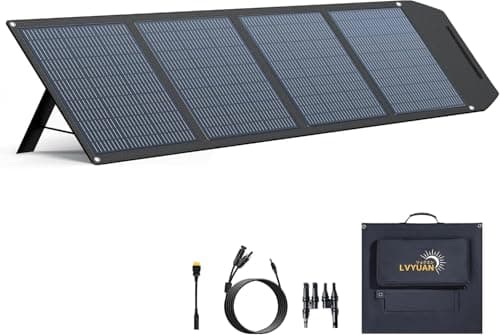 LVYUAN 300W Portable Solar Panel Foldable Solar Panel, Solar Cells 22.5% High Efficiency for Outdoor Adventures Power Station and Camping