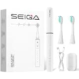 SEIGA Sonic Electric Toothbrush for Adults, Rechargeable Travel