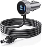 Starlink Mini Cable, 3 in 1 Starlink Mini Car Charger DC Power Cable+ Cigarette Lighter Adapter 12V-48V with Digital Display, Durable USB C PD 40W and USB A 35W Ports for Trucks and Cars (6.5FT)