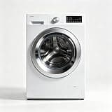 Front Load Washing Machine with Stain Removing Steam Treatment - Reduce Laundry Time, Wrinkles, Static & Odors - LED