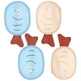 FESTFENDS 4PCS Cute Soap Foaming Bag: Kids Bath Exfoliating Pouch – Bar Soap Loofah Pouch – Kids Bath Accessory – Exfoliating Net Shower Scrubbers for Home Travel