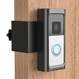 Anti-Theft Doorbell Mount No-Drill Compatible with Battery Doorbell (2024),Battery Doorbell Plus/Pro,Video Doorbell 4/3/3Plus/ 2020 Release,Mounting Bracket Holder for Apartment,Home,Business - Black