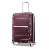 Samsonite Freeform 24-Inch Medium Luggage with Dual 360° Spinner Wheels - Checked Suitcase - TSA Lock, Airline-Approved - Durable Polypropylene Expandable Hardshell for Lightweight Travel - Merlot