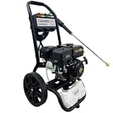 GRERON 3500 PSI Gas Pressure Washer, 2.5 GPM 212CC 7HP OHV Engine Power Washer with 30 FT Hose, 5 Quick Connect Nozzles, Recoil Start, Heavy Duty Pressure Washer for Driveways, Cars & Patios