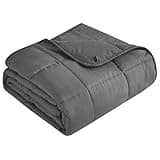 LiyLou Weighted Blanket for Adults (25 lbs, 78" × 85", Grey) King Size Heavy Blanket for 240-260lbs, Breathable Weighted Throw Blanket with Glass Beads for All Season, Washable