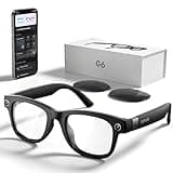 DPVR AI Smart Glasses with Camera and Bluetooth – 8MP HD Sunglasses with Camera, Video Recording Glasses, Real-Time Translation, Voice Assistant, Open-Ear Audio for Travel, Work, Music, and Daily Use