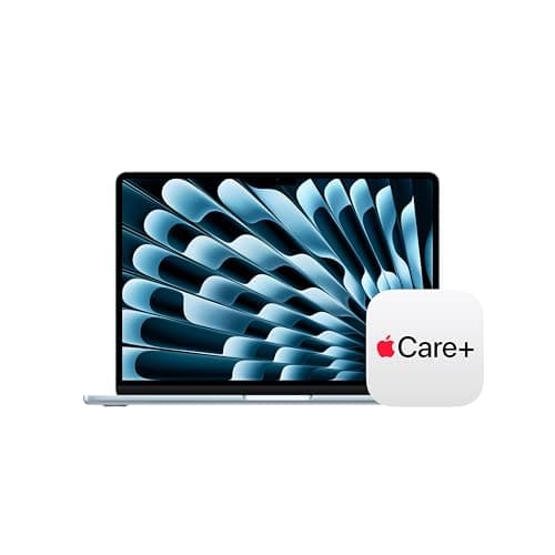 Apple 2026 MacBook Air 13-inch Laptop with M5 chip: Built for AI, 13.6-inch Display, 24GB Unified Memory, 1TB SSD, 12MP Center Stage Camera, Touch ID, Wi-Fi 7; Sky Blue with AppleCare+ (3 years)