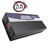 YXINHONGYUE 48V to 110V Pure Sine Wave Inverter with LCD Display Dual Cooling Fans Peak 4000W 72V 60V 48V 24V 12V DC to AC 220V 240V Car Solar Inverter Charger,72v to 220v 50hz