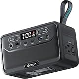 2026 Portable Power Station 89.6Wh LiFePO4 Battery, Solar Power Bank with AC Outlet 100W/110V, USB-C PD Two-Way Fast Charging Small Generator for Laptop, Camping, Home Backup, Office, TSA Approved