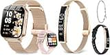 Smartwatch for Women and Men, Ultralight 16.5g Fitness Tracker + 1.83" HD Smart Watch with 1000mAh Battery, Heart Rate SpO2 Sleep Monitor, 120+ Sports Modes, IP68 Waterproof, Android iPhone Com