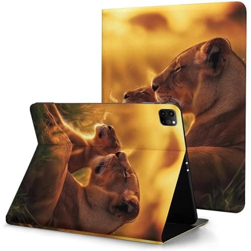 Qnfosnk Lion Snuggle Case for iPad Pro 11 Inch Case 2020(2nd Gen) with Pencil Holder
