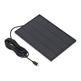 AUNMAS 5W 5V Solar Panel Charger for Camera 360 Adjustable Bracket IP66 Outdoor with 3 Meter Cable for Security Cameras Phone Cooler Fans