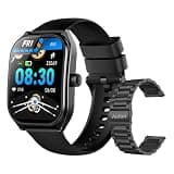 AOLON Curve Smart Watch 2.01" Curved HD Display, IP68 Waterproof Fitness Tracker with Heart Rate Monitor, Sleep & Activity Tracking, Step Counter, Smart Notifications for Men, Women & Kids (Black)