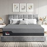 HOMCOM King Mattress, 14 Inch Gel Cooling Memory Foam Mattress for Cool Night Sleep, Graphene Bed in a Box for Pressure Relief, with Washable Cover, Made in USA, CertiPUR-US Certified, Medium Firm