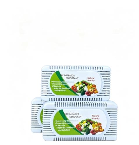 3 Pack Fridge Deodorizer, Charcoal Odor Absorber, Activated Carbon Refrigerator Odor Eliminator, Effective Deodorization Keep Food Fresh