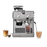 De'Longhi La Specialista Arte Evo Espresso Machine - Compact Cold Brew Coffee Maker with Grinder, Milk Steam Wand/Frother & Tamping Tools - Home Barista Kit for Lattes, Cappuccinos, Iced Coffee