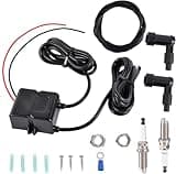 BFTKAFK-Single Exhaust Visual Flame Effect Kit for Cars Trucks Motorcycles – Realistic Pyrotechnic Spark Generator for Tailpipe Tip (Dual)