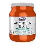 NOW Foods Sports Nutrition, Whey Protein Isolate, 25 g With BCAAs, Unflavored Powder, 1.2-Pound