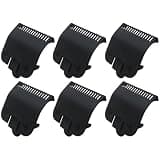 HOTIOGA Black Replacement Clipper Guard 3137101 Fits for Blade Size 1/2 Clipper Guard Cut at 1/16" (1.5mm), for Full-Size Wa*hl, Each Set Includes 6 Pieces