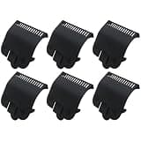 HOTIOGA Black Replacement Clipper Guard 3137101 Fits for Blade Size 1/2 Clipper Guard Cut at 1/16" (1.5mm), for Full-Size Wa*hl, Each Set Includes 6 Pieces